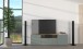 Lowboard >Bari< in Schilf grün, Spannplatte, MDF - 180x55x41cm (BxHxT)