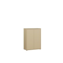 Schuhkommode >ALICE SPRINGS< in Buttergelb - 74,5x99,1x34,9cm (BxHxT)