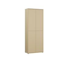 Schuhschrank >ALICE SPRINGS< in Buttergelb - 74,5x191,9x34,9cm (BxHxT)