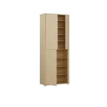 Schuhschrank >ALICE SPRINGS< in Buttergelb - 74,5x191,9x34,9cm (BxHxT)