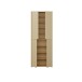Schuhschrank >ALICE SPRINGS< in Buttergelb - 74,5x191,9x34,9cm (BxHxT)