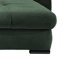Polsterecke >Felicia< in moosgrün , Cord - 302x89x188cm (BxHxT)