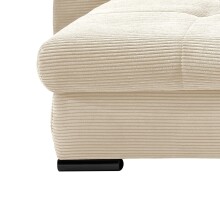 Polsterecke >Felicia< in beige, Cord - 302x89x188cm (BxHxT)