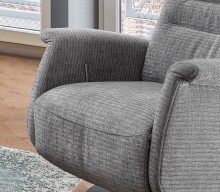 Relaxsessel >Lavina< 3-stufig verstellbar, Herzwaage-Funktion, grau - 72x118x85cm (BxHxT)