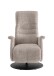Relaxsessel >Lavina< 3-stufig verstellbar, Herzwaage-Funktion, in beige - 72x118x85 (BxHxT)