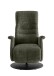 Relaxsessel >Lavina< 3-stufig verstellbar, Herzwaage, in Farbe olive - 72x118x85 (BxHxT)