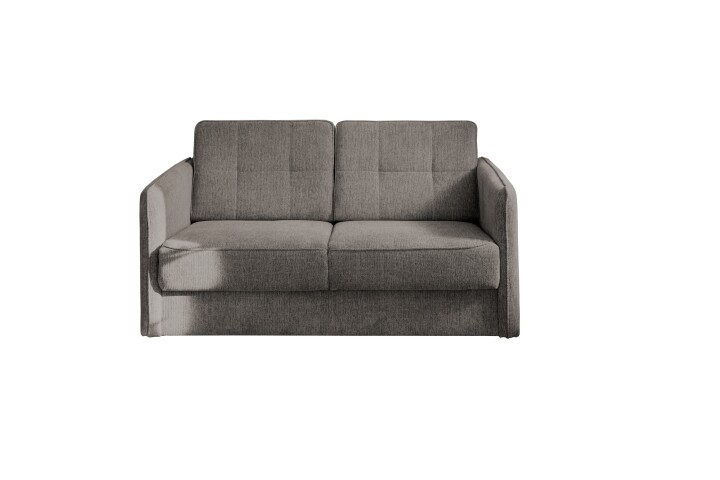 Schlafsofa >Mariya< Liegefunktion 120x198 cm, grau-braun - 147x89x87cm (BxHxT)