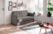 Schlafsofa >Mariya< Liegefunktion 120x198 cm, grau-braun - 147x89x87cm (BxHxT)