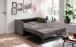 Schlafsofa >Mariya< Liegefunktion 120x198 cm, grau-braun - 147x89x87cm (BxHxT)