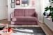 Schlafsofa >Mariya< Liegefläche 120x198 cm, brombeere - 147x89x87cm (BxHxT)