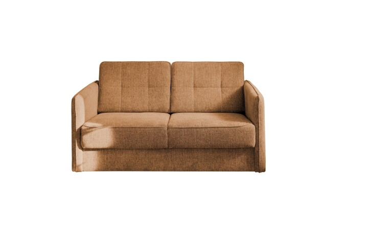 2-Sitzer >Mariya< Liegefläche 120x198 cm, Farbe curry - 147x89x87cm (BxHxT)
