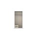 Drehtürenschrank >Alba< 2 Schübe, 1 Boden, 1 Stange, Farbe alpinweiß - 91x197x54 (BxHxT)