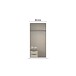 Drehtürenschrank >Alba< 2 Schübe, 1 Boden, 1 Stange, Farbe alpinweiß - 91x197x54 (BxHxT)