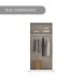 Drehtürenschrank >Alba< in alpinweiß, Holzwerkstoff - 91x197x56cm (BxHxT)