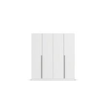 Drehtürenschrank >Alba< in alpinweiß, Holzwerkstoff  - 181x197x54cm (BxHxT)