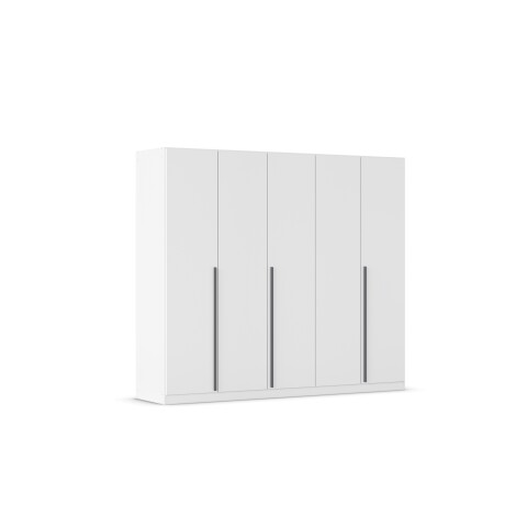 Drehtürenschrank >Alba< in alpinweiß, Holzwerkstoff - 226x197x54cm (BxHxT)