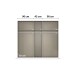 Drehtürenschrank >Alba< in alpinweiß, Holzwerkstoff - 226x197x54cm (BxHxT)