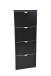 Schuhkipper >304987< ca. 16 Schuhe, schwarz / weiss - 52x141x16cm (BxHxT)