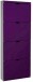 Schuhkipper >304987< ca. 16 Schuhe, violett / weiss - 52x141x16 (BxHxT)