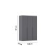 Drehtürenschrank >Alba< inkl. Inneneinteilung, grau metallic - 136x197x54cm (BxHxT)