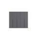 Drehtürenschrank >Alba< inkl. Inneneinteilung, grau metallic - 226x197x54cm (BxHxT)