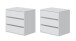 Schubkasteneinsatz >Arc< (2er-Set) in weiss - 60x57x44 (BxHxT)