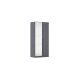 Drehtürenschrank >Alba< in grau metallic / Spiegel - 91x197x56 (BxHxT)