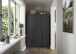 Drehtürenschrank >Alba< in grau metallic, Holzwerkstoff - 136x197x54cm (BxHxT)