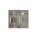 Drehtürenschrank >Alba< in grau metallic, Holzwerkstoff - 226x197x54cm (BxHxT)