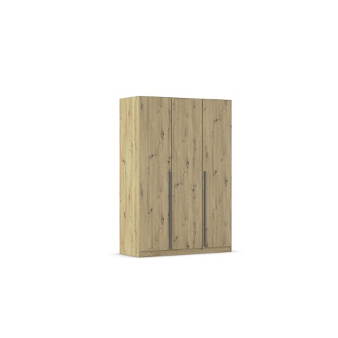 Drehtürenschrank >Alba< inkl. Schubladen, Eiche Artisan Dekor - 136x197x54 (BxHxT)