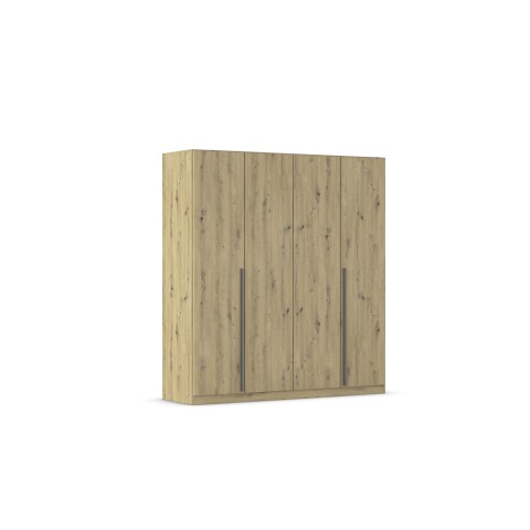 Drehtürenschrank >Alba< inkl. Schubladen, Eiche Artisan Dekor - 181x197x54 (BxHxT)