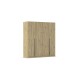 Drehtürenschrank >Alba< inkl. Schubladen, Eiche Artisan Dekor - 181x197x54 (BxHxT)