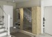Drehtürenschrank >Alba< in Eiche Artisan Dekor / Spiegel - 181x197x56 (BxHxT)