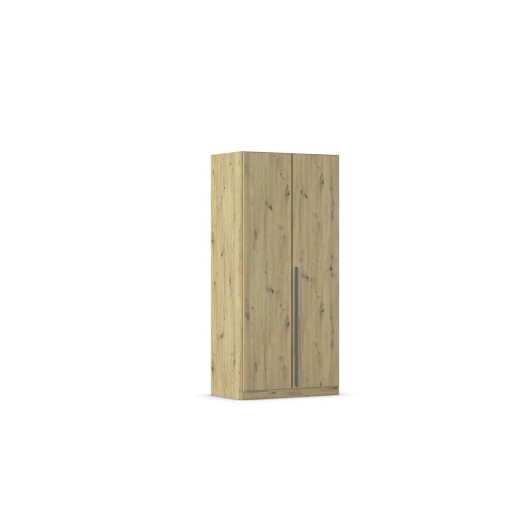 Drehtürenschrank >Alba< in Eiche Artisan Dekor - 91x197x56 (BxHxT)