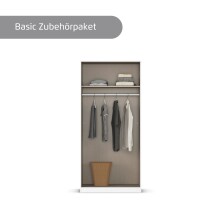 Drehtürenschrank >Alba< in Eiche Artisan Dekor - 91x197x56 (BxHxT)