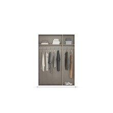Drehtürenschrank >Alba< in Eiche Artisan Dekor - 136x197x54 (BxHxT)