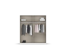 Drehtürenschrank >Alba< in Eiche Artisan Dekor - 181x197x54 (BxHxT)