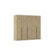 Drehtürenschrank >Alba< in Eiche Artisan Dekor - 226x197x54 (BxHxT)