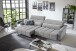 Big-Sofa >Wolve< 2x elektr. Verstellung, Kissen, Cord mint - 280x108x118cm BxHxT