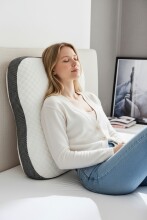 Visko Nackenstützkissen >Schlummerbob<Ergonomisch mit Klimaband