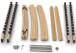 Lattenrost >Nova< in naturfarben-anthrazit, Holz - 200x140x7cm (LxBxH)