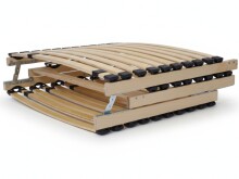 Lattenrost >Linea< in naturfarben-anthrazit, Holz - 200x100x7,5cm (LxBxH)