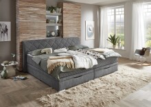 Boxspringbett >SoftNight< inklusive 7-Zonen-TTFK-Matratzen Familienbett 240x200 cm