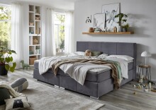 Familien-Boxspringbett >Moonlite< inkl. Topper -...