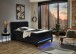 Boxspringbett >Young< inkl. Topper, USB und LED-Beleuchtung anthrazit - 140x200 cm