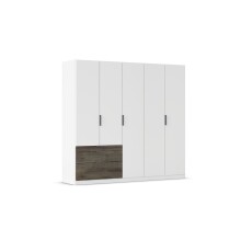 Drehtürenschrank >Koda< in alpinweiß /...