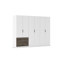 Drehtürenschrank >Koda< in alpinweiß /...