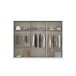 Drehtürenschrank >Koda< in alpinweiß / Atlantic Oak dunkel - 271x210x54 (BxHxT)