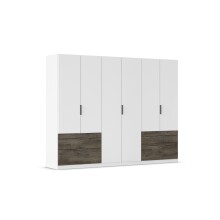 Drehtürenschrank >Koda< in alpinweiß /...
