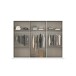 Drehtürenschrank >Koda< in champagner / Atlantic Oak dunkel - 271x210x54 (BxHxT)